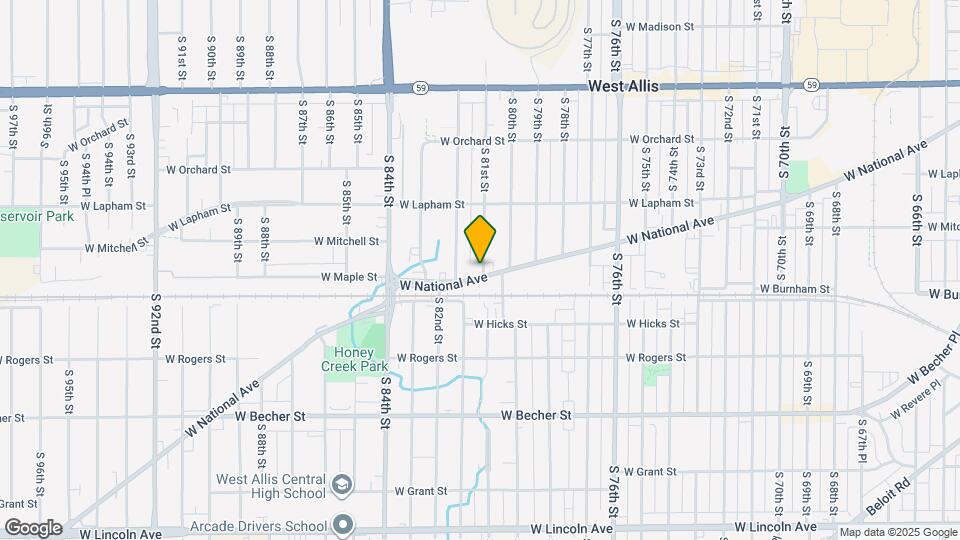 8100 W National Ave Map and Location Details