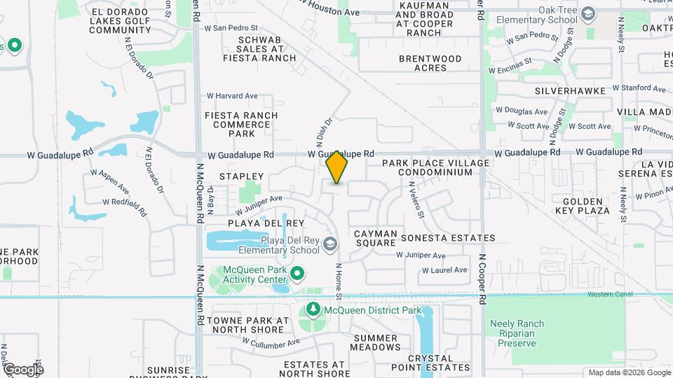 1216 W Pinon Ave Mapa y Detalles de la Ubicación