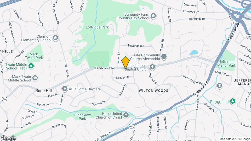 3903 Franconia Rd Map and Location Details