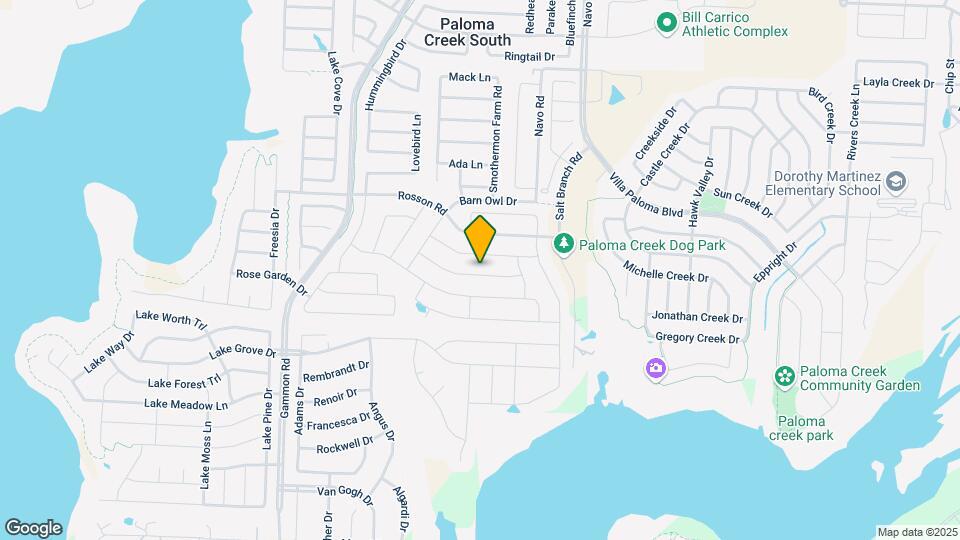 1629 Zebra Finch Dr Map and Location Details