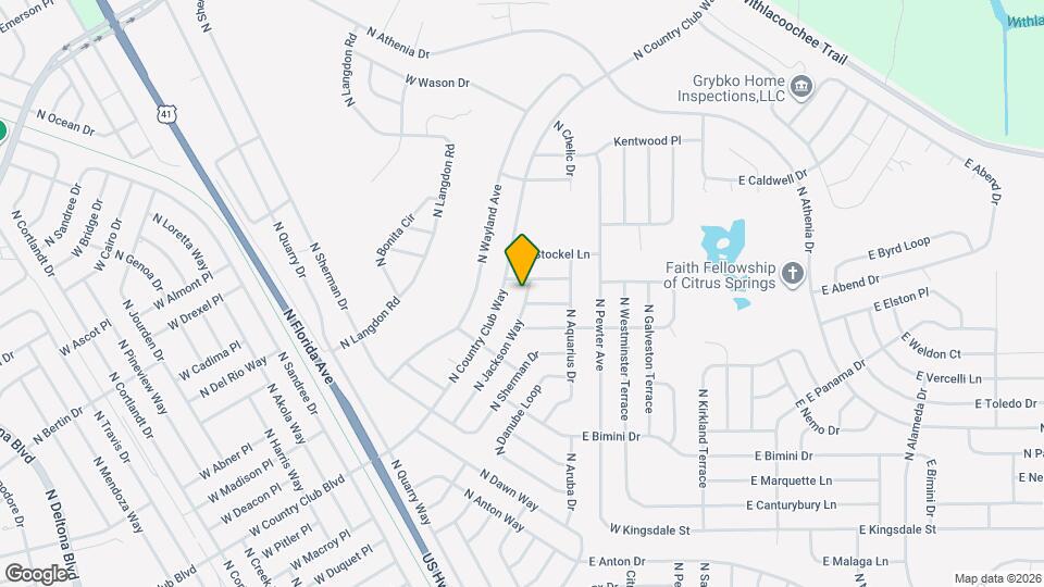 9612 N Jackson Way Map and Location Details