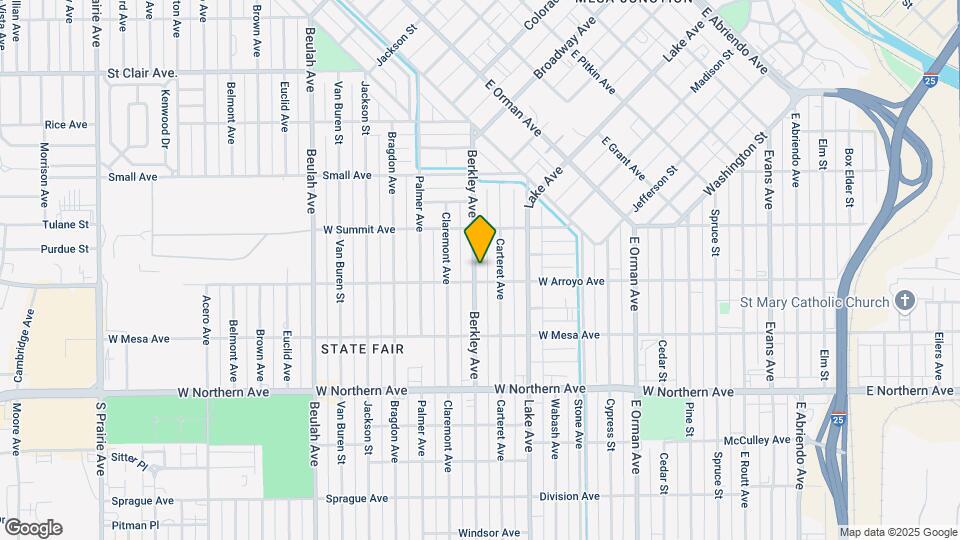 1034 Berkley Ave Map and Location Details
