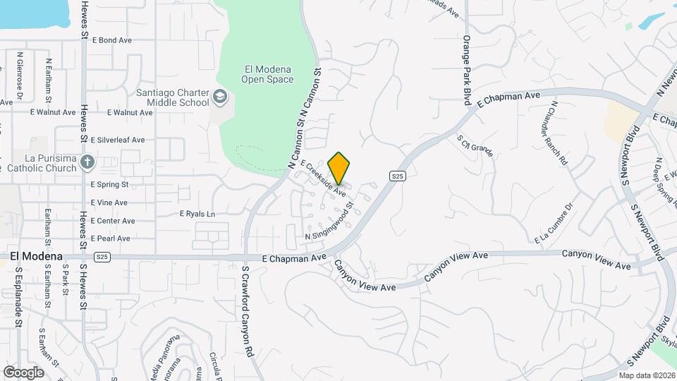 5927 E Creekside Ave, Unit 8 Map and Location Details