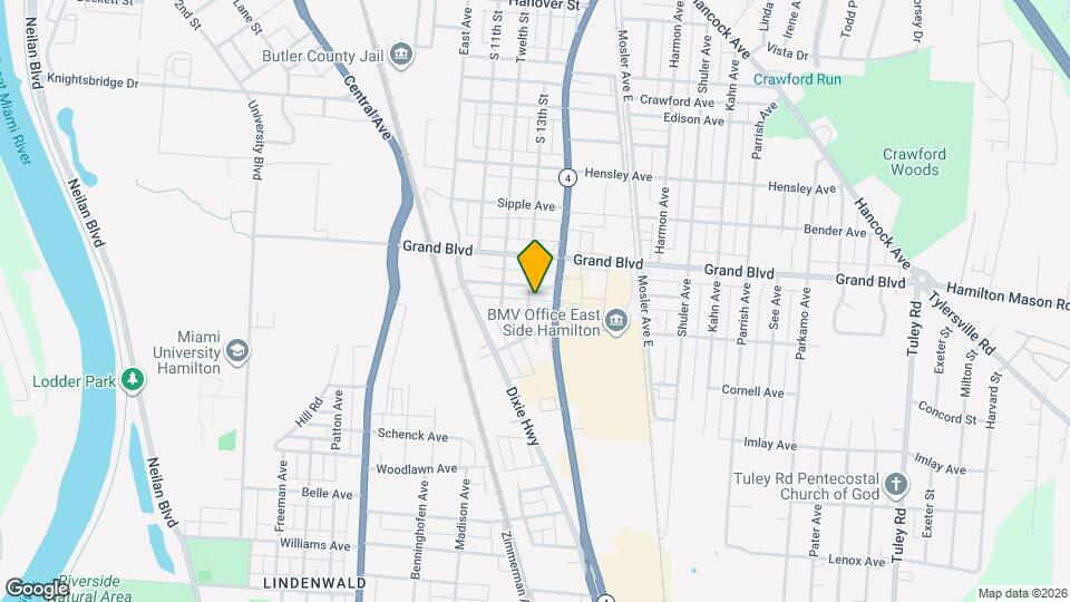 1302 S 13th St Map and Location Details