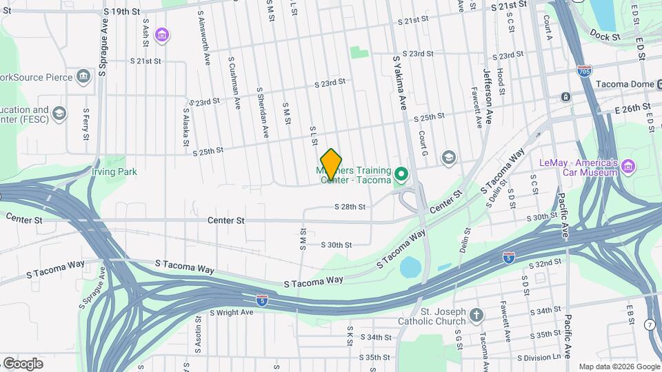 1116 S 27th St, Unit #D201 Mapa y Detalles de la Ubicación