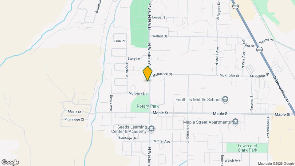 1550 N Western Ave Mapa y Detalles de la Ubicación