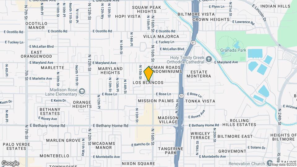 6236 N 16th St Mapa y Detalles de la Ubicación