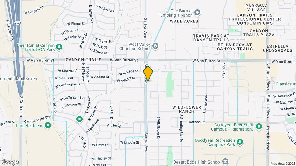 16288 W Washington St Map and Location Details