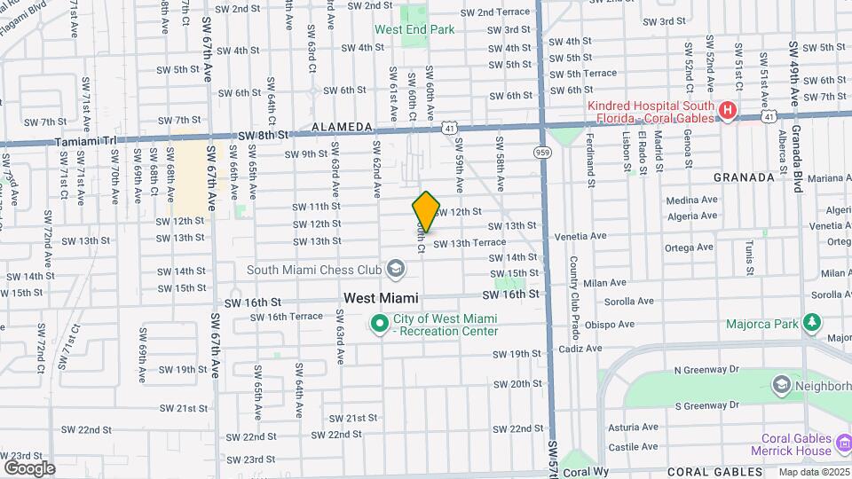 1345 SW 60th Ct Map and Location Details