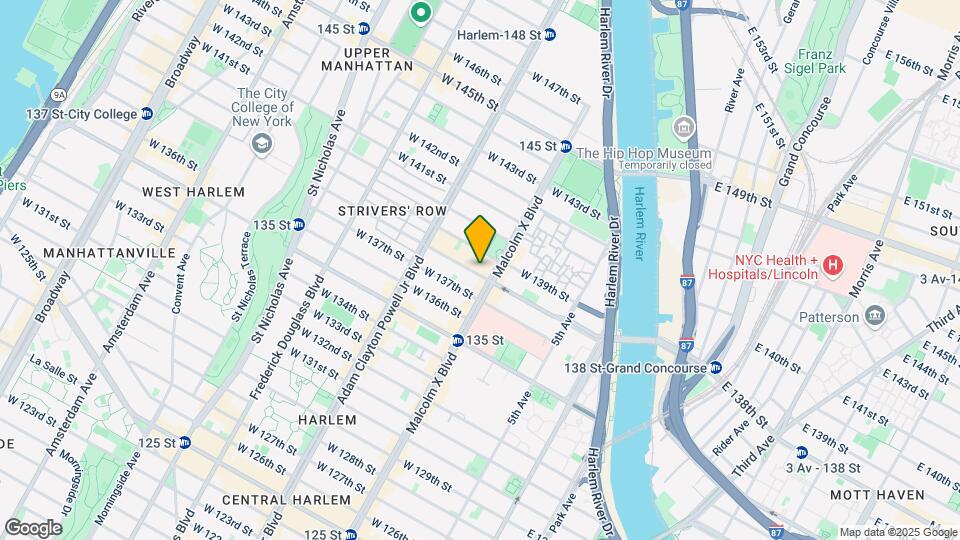 101 W 138th St Mapa y Detalles de la Ubicación