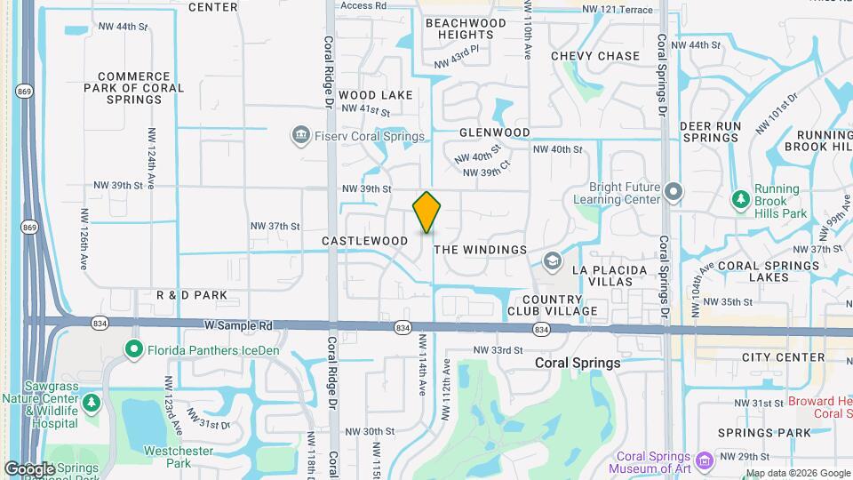 3701 NW 114th Ave Map and Location Details