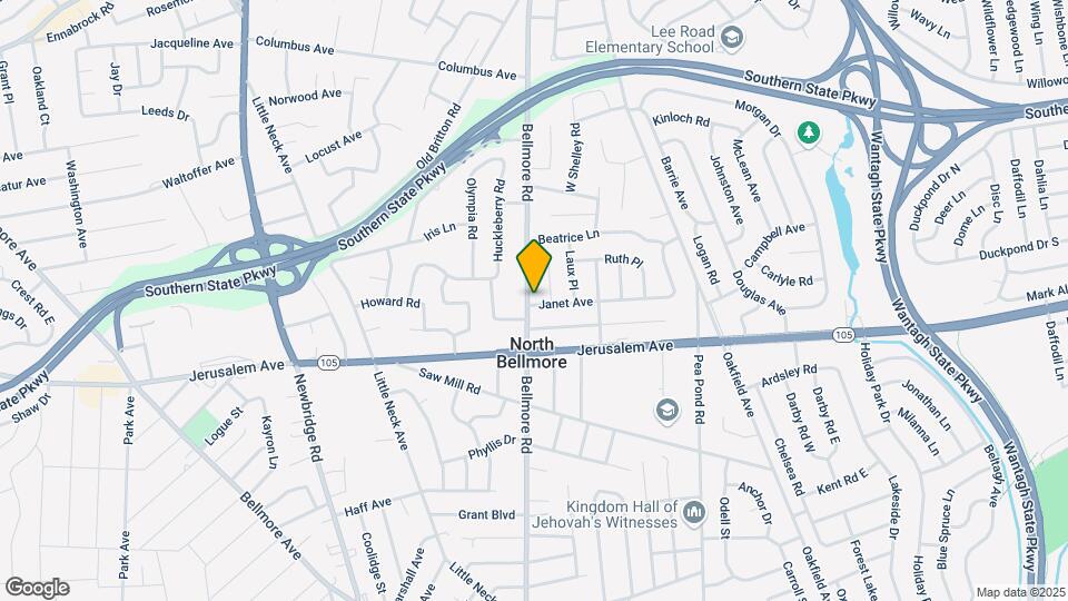 1147 Bellmore Rd Map and Location Details