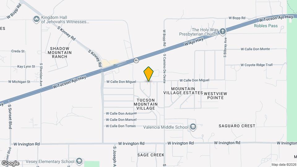 4324 S Avenida Don Arturo Map and Location Details