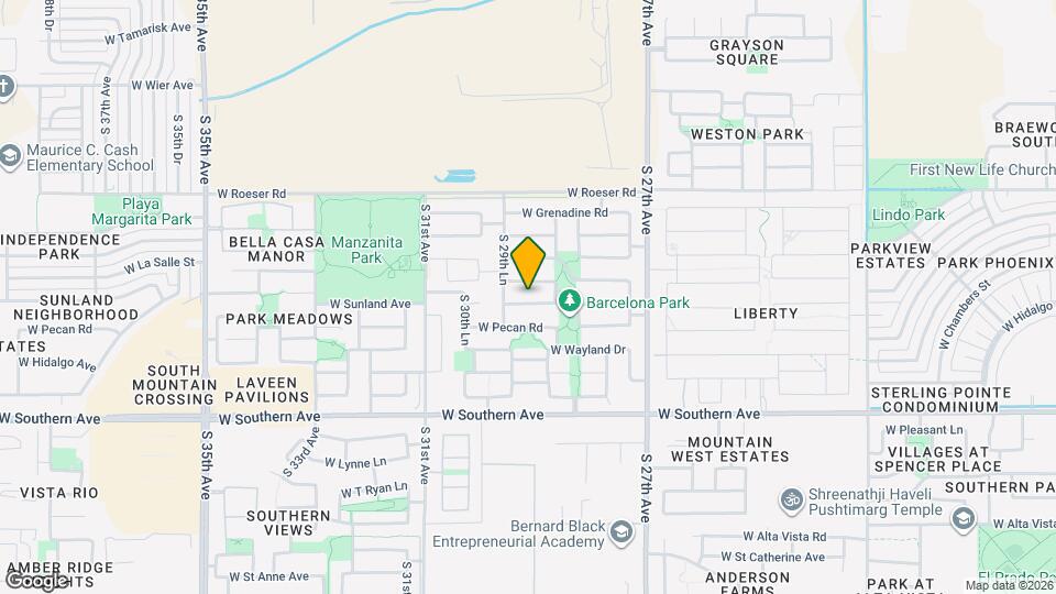 2904 W Sunland Ave Mapa y Detalles de la Ubicación