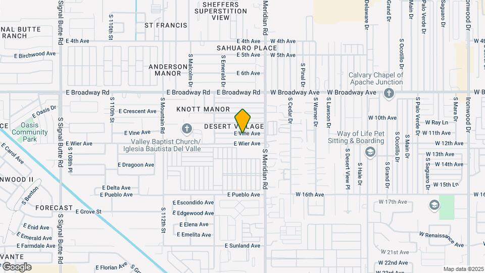 11509 E Vine Ave Map and Location Details