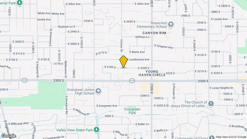 2150 E 3205 S Map and Location Details