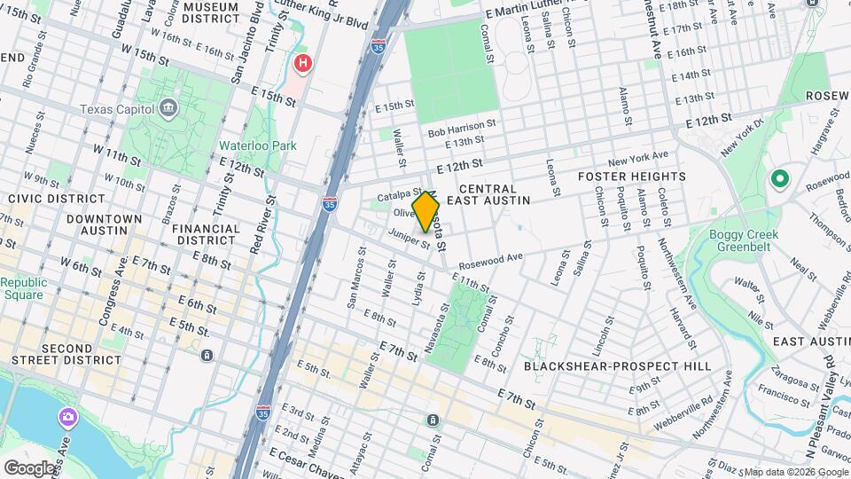 1108 Juniper St Map and Location Details