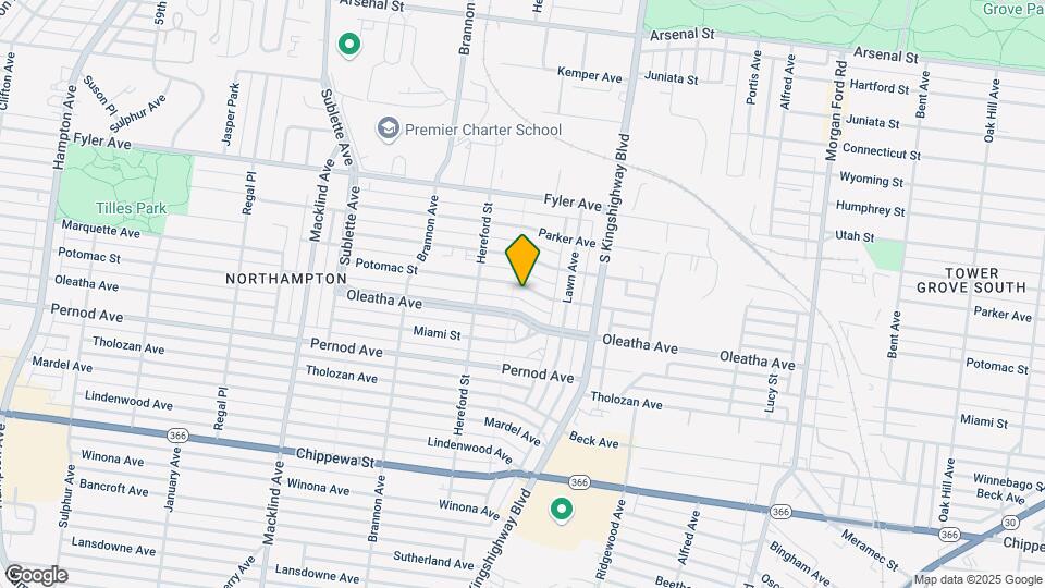 4956 Potomac St Map and Location Details