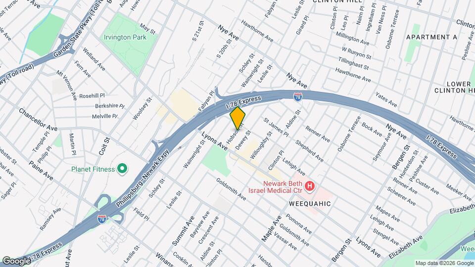 178 Hobson St, Unit 3 Map and Location Details