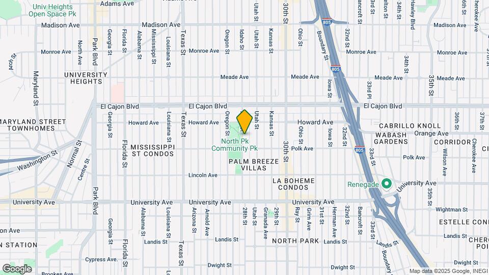 4147 Idaho St Map and Location Details