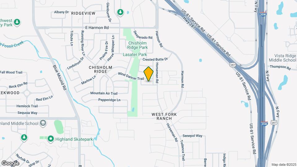 1805 White Feather Ln Map and Location Details