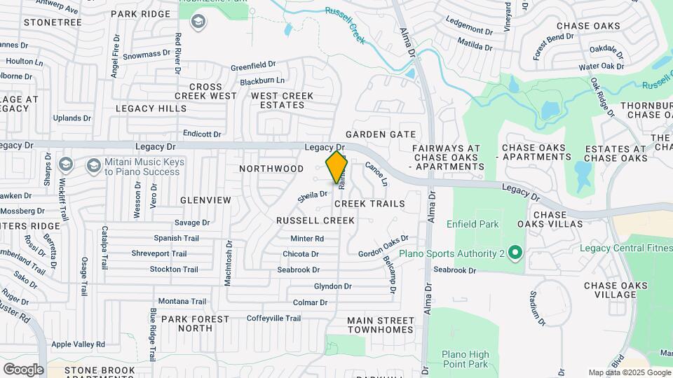6820 Moccasin Dr Map and Location Details