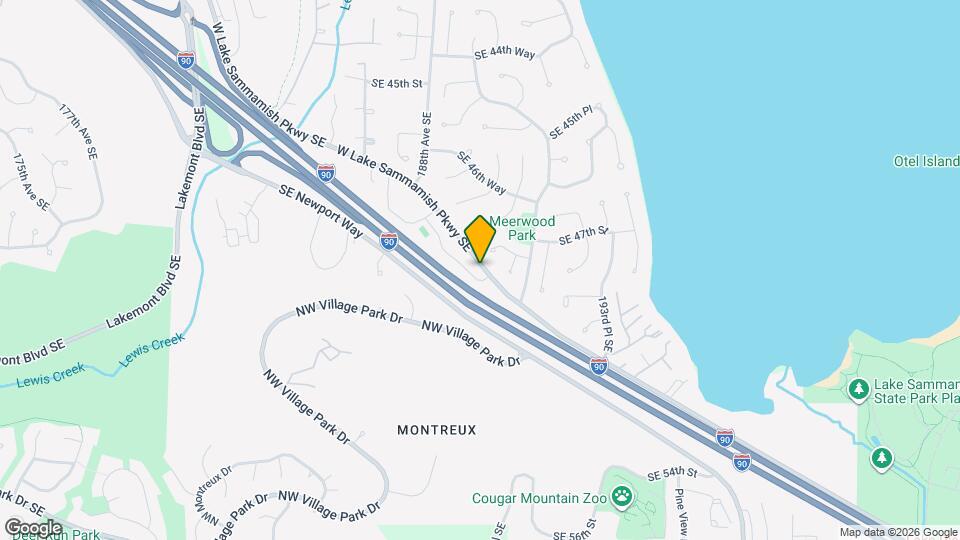 4727 W Lake Sammamish Pkwy SE Map and Location Details