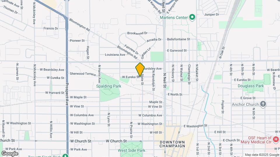 301 W Eureka St Map and Location Details