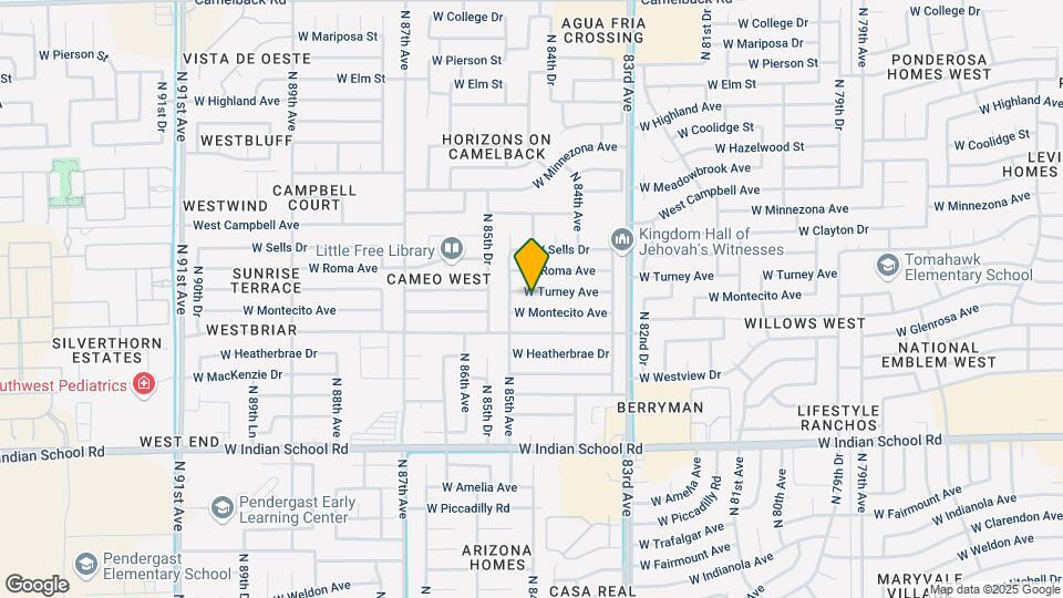 8437 W Turney Ave Map and Location Details