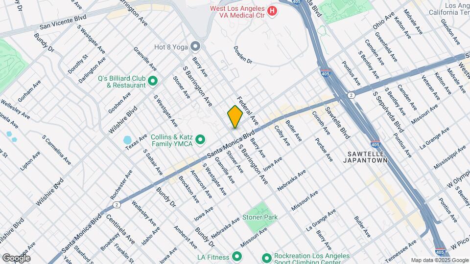 1506 S Barrington Ave Map and Location Details
