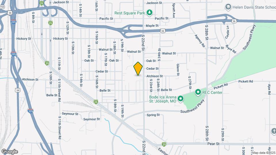 2630 S 22nd St Map and Location Details