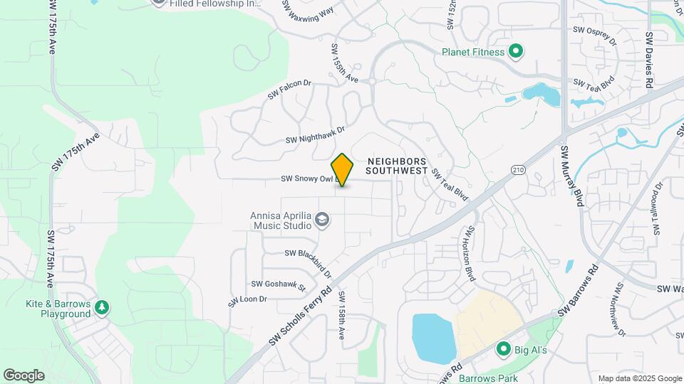 15755 SW Thrush Ln Map and Location Details