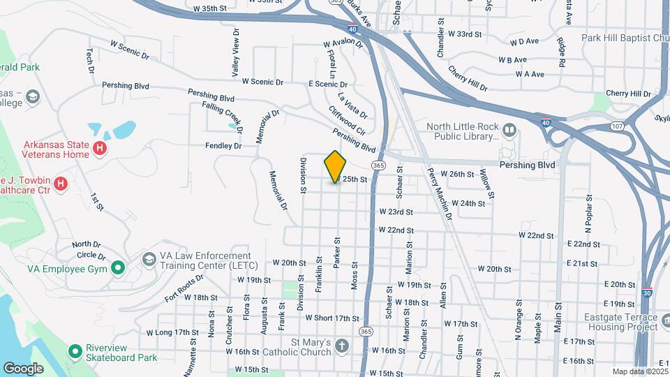 2401 Parker St Map and Location Details
