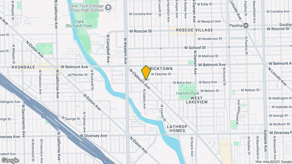 3103 N Oakley Ave Map and Location Details