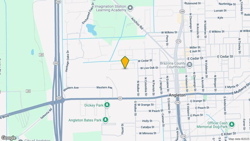 733 W Live Oak St Map and Location Details
