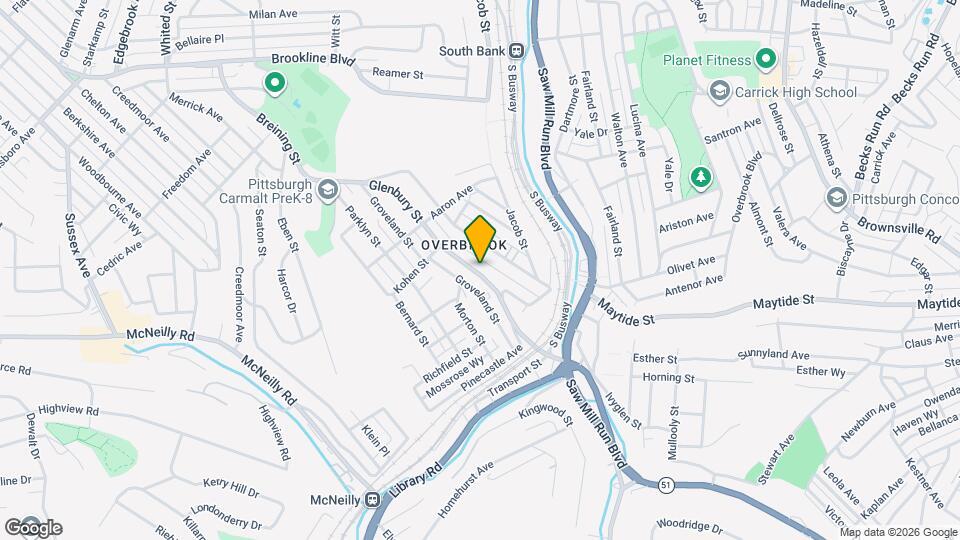 2355 Glenbury St Map and Location Details