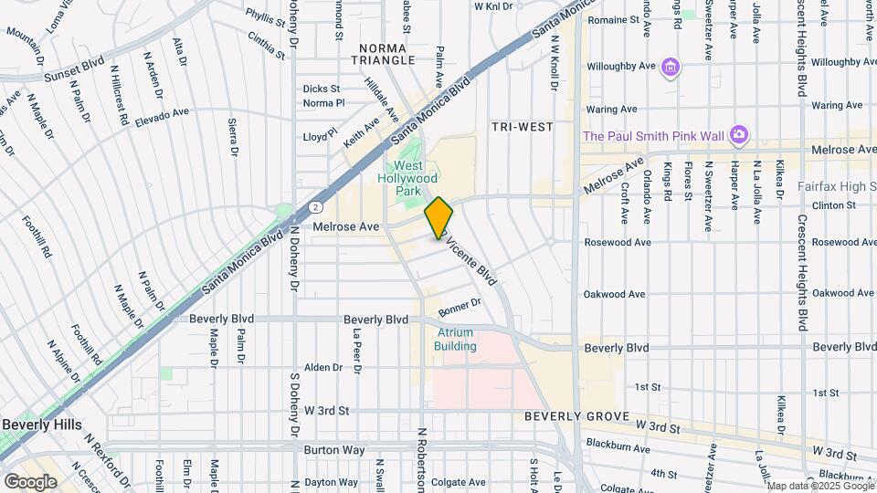 8717 Dorrington Ave Map and Location Details
