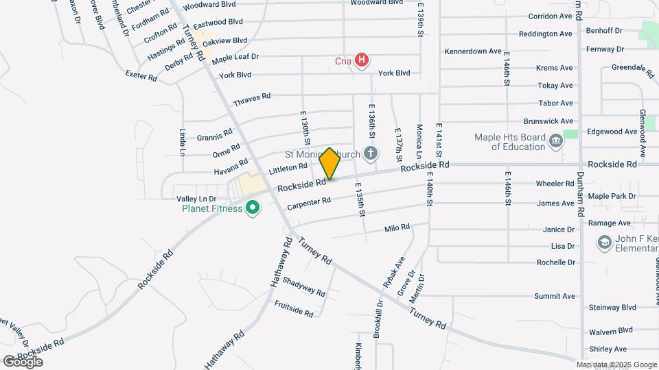 13206 Rockside Rd Map and Location Details