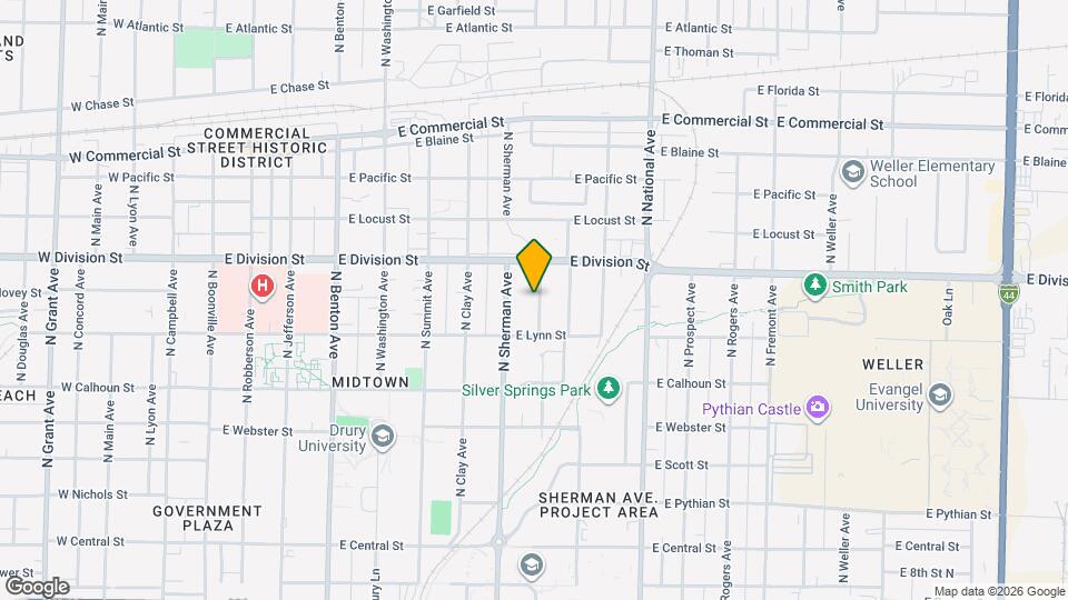 1439 N Texas Ave Map and Location Details