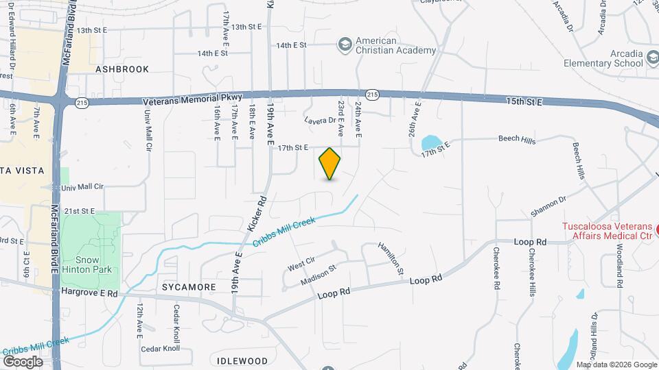 2230 Cross Creek Dr Map and Location Details