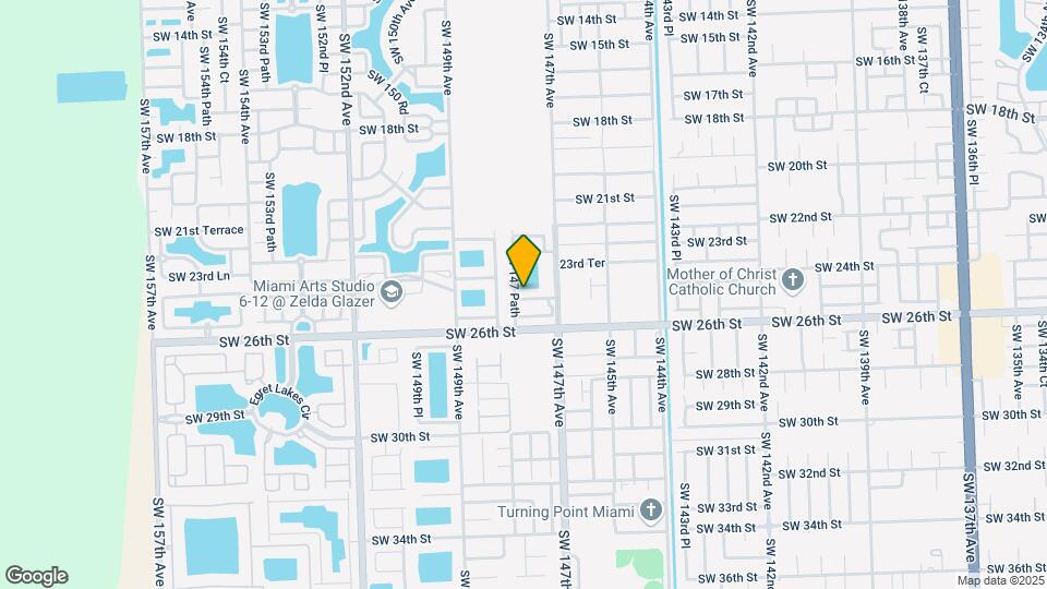 14761 SW 25th St Map and Location Details