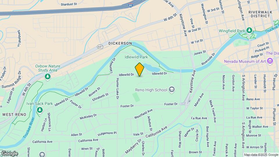 1658 Idlewild Dr Map and Location Details