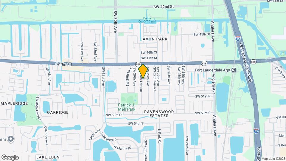 4940 SW 28th Terrace Map and Location Details