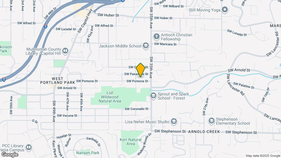 3621 SW Pomona St Map and Location Details