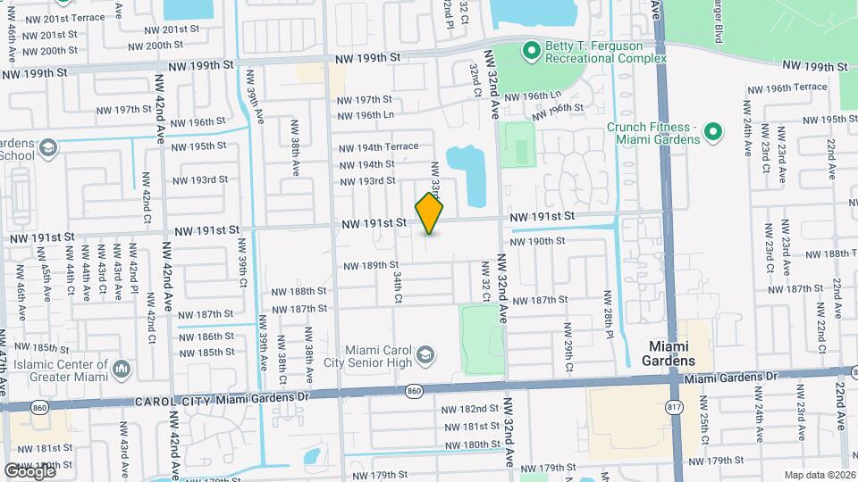 18931 NW 33rd Pl Mapa y Detalles de la Ubicación