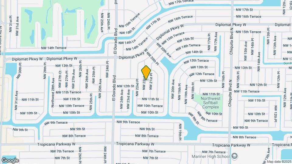 1207 NW 22nd Ave Map and Location Details