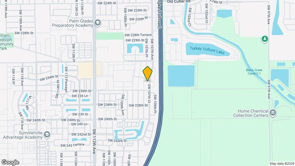 23520 SW 107th Ct Map and Location Details