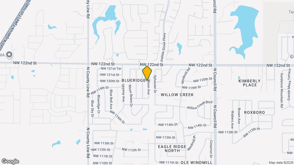 12017 Blue Moon Ave Mapa y Detalles de la Ubicación