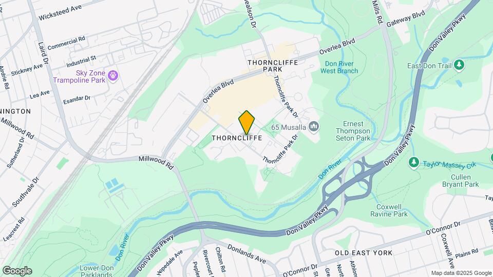 Thorncliffe Park Apartments Map and Location Details