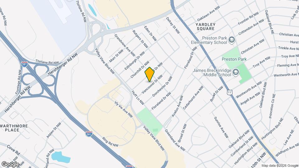 2516 Vancouver Dr NW Map and Location Details